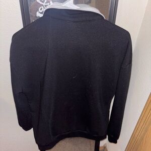 dark blue chicago quarter zip sweater